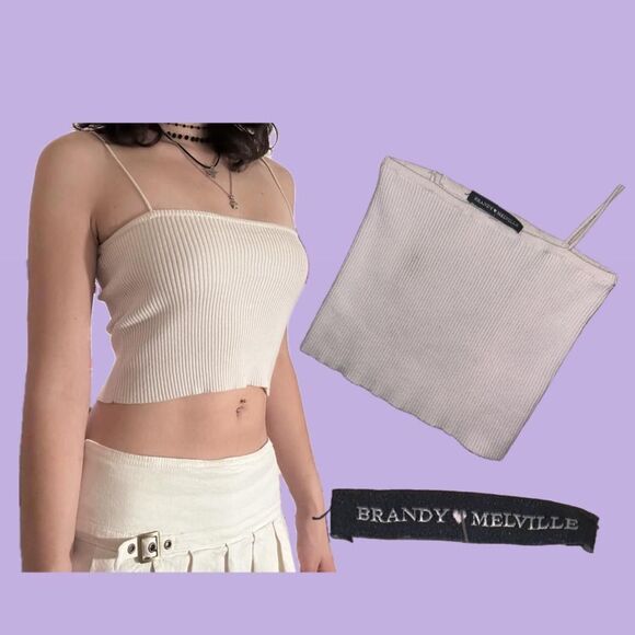 Brandy Melville Tops - Brandy Melville Ribbed Cami Top